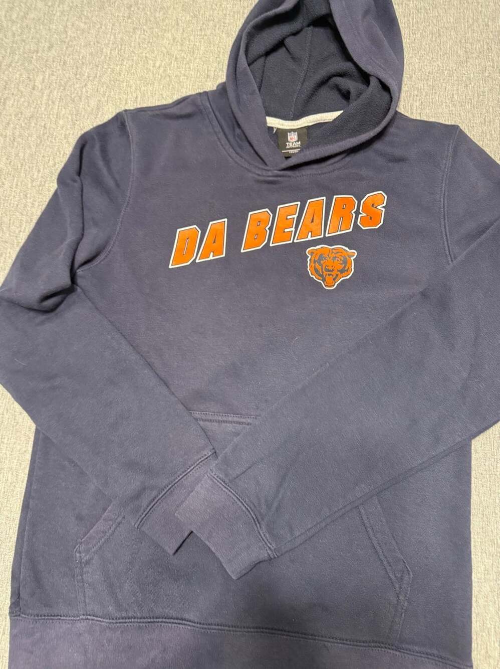 NFL Apparel Chicago Bears Da Bears Youth Hoodie Sweatshirt XL 18/20 Navy Blue